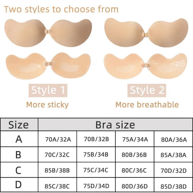 Sexy Women's Bra Invisible Pus - Strapless Bra Adhesive recension och pris
